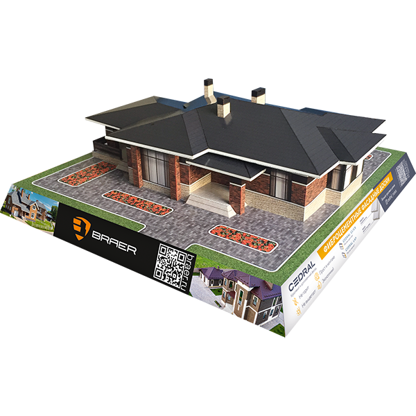 Бумажный макет дома 房子的布局 Scale Model