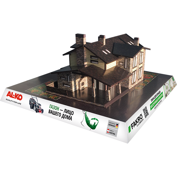 Бумажный макет дома 62-38 房子的布局 Scale Model
