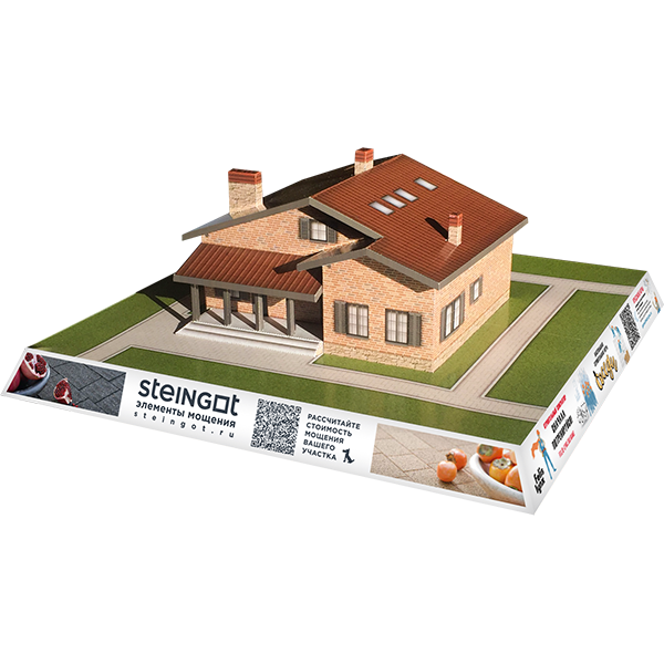 Бумажный макет дома 房子的布局 Scale Model 58-70ZE