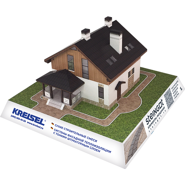 Бумажный макет дома 57-17K 房子的布局 Scale Model