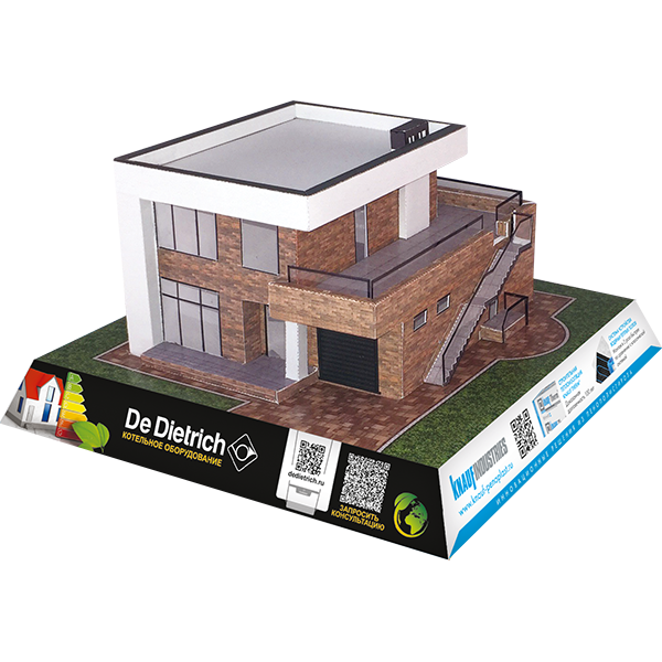 Бумажный макет дома 62-07L 房子的布局 Scale Model