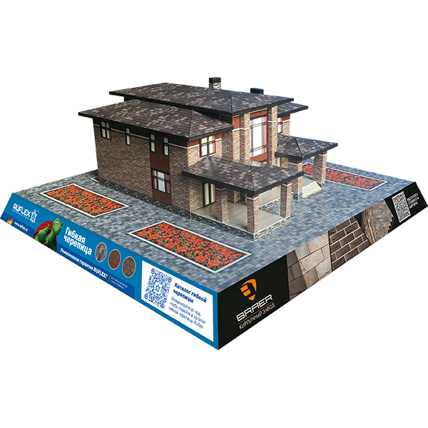 Бумажный макет дома 45-64NKL 房子的布局 Scale Model