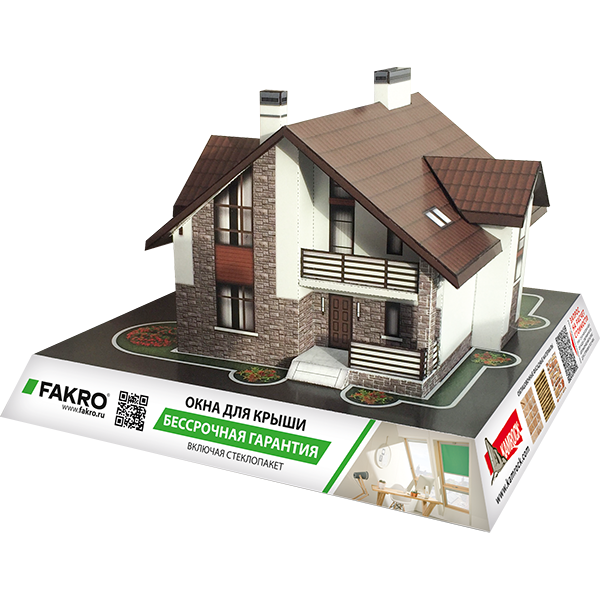 Бумажный макет дома 57-00 房子的布局 Scale Model