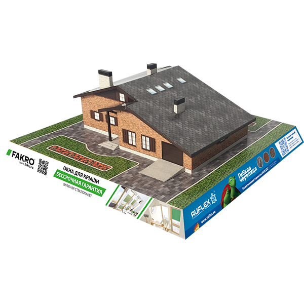Бумажный макет дома 58-70ZCK1L 房子的布局 Scale Model