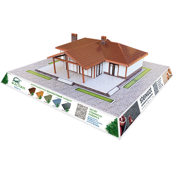 Бумажный макет дома 62-64 房子的布局 Scale Model