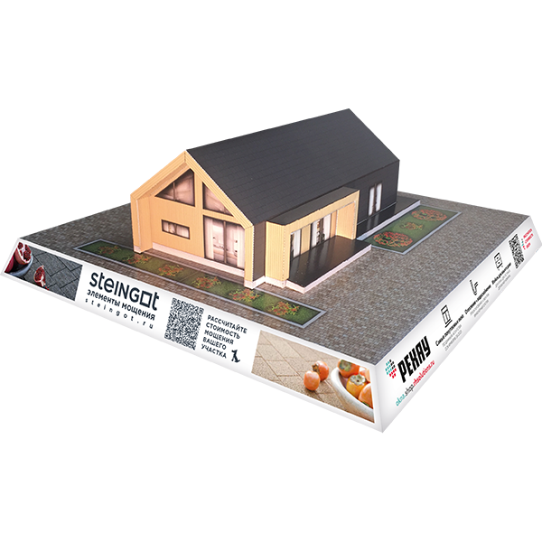 Бумажный макет дома 63-63 房子的布局 Scale Model